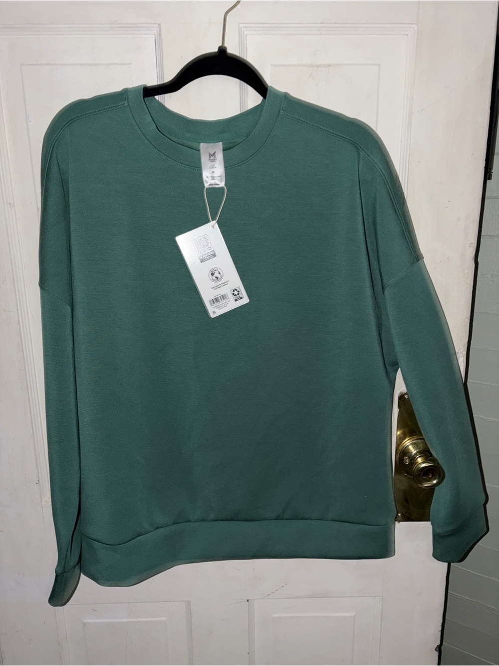 Women's Relaxed Crewneck Sweater - Green